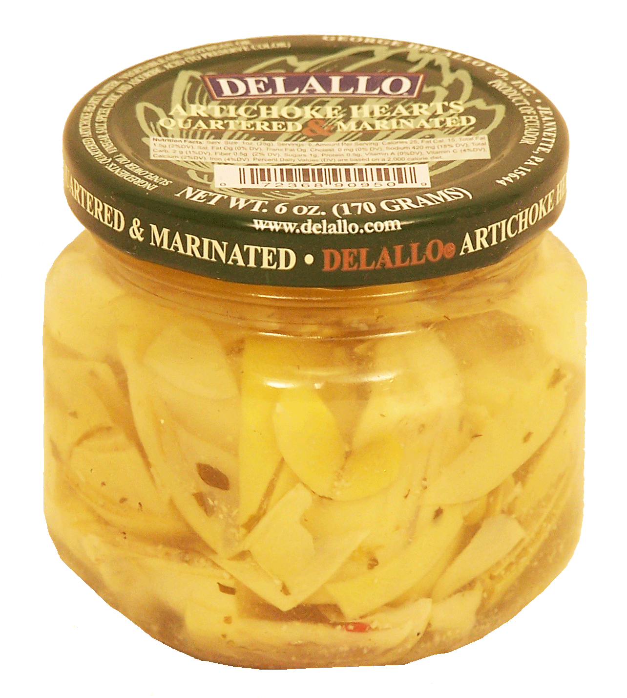 Delallo  quartered & marinated artichoke hearts Full-Size Picture